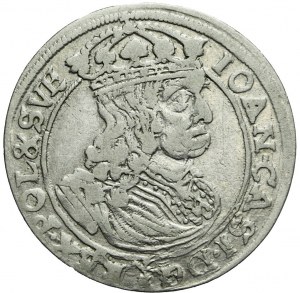 RR-, John Casimir, Sixth of 1660 GBA, Lvov, very rare