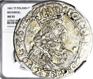 Ján II Kazimír, šiesty z Bydhošti 1661 TT, pekný