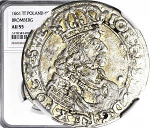 John II Casimir, Sixth of Bydgoszcz 1661 TT, nice