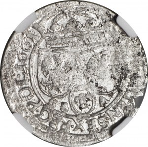 RRR-, Jan Kazimierz, Szóstak 1661 GBA Lvov, NO NOMINALE, R8