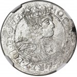 RRR-, Jan Kazimierz, Szóstak 1661 GBA Lwów, BRAK NOMINAŁU, R8