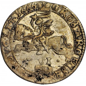 Jan II Kazimierz, Szóstak 1666 TLB, Wilno, rzadki