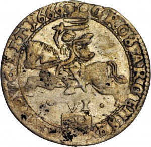 John II Casimir, Sixpence 1666 TLB, Vilnius, rare
