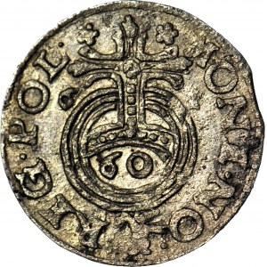 R-, Jan II Kazimierz, Półtorak 1661, Poznań, 60 w jabłku, rzadki