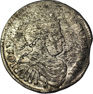 R-, John III Sobieski, Ort 1677, Bydgoszcz, S-B, 6 bandes longues, belle