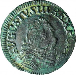 R-, August III Sas, Penny 1758 - číslo 3