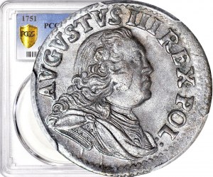 Augustus III Saxon, 1751 Shelf, minted