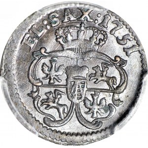 August III Sas, Szeląg 1751, menniczy