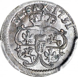 Augustus III Saxon, 1751 Shelf, minted