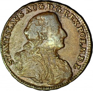 Stanisław A. Poniatowski, Trojak 1766, Krakov, zbrojár, krásny