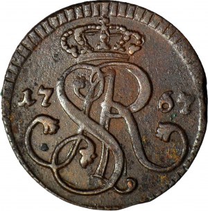 Stanislaw A. Poniatowski, 1767 G penny, Cracow, beautiful