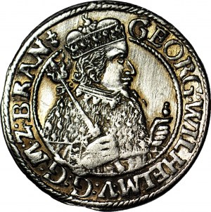 Lenne Prusy Książęce, Jerzy Wilhelm, Ort 1622, Królewiec, w płaszczu, menniczy