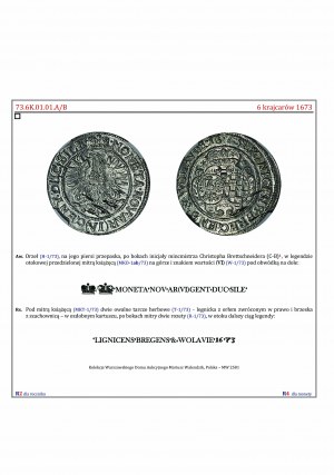M. Grandowski, Silésie, catalogue des monnaies et médailles de Ludwika Anhalska 1673-1675 partie 1