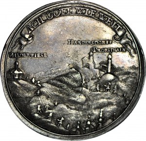 R-, Slezsko, medaile 1759r, stříbro 37,5 mm, Jelenia Góra