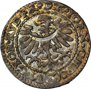 RR-, Slezsko, Jan Chrystian a Jerzy Rudolf, 3 krajcary 1605, Zloty Stok - LIG - vzácný