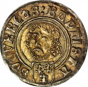 R-, Slezsko, knížectví vratislavských biskupů, Jan V. Turzo, Grosz 1507, Nysa, R3