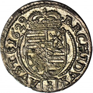 Slesia, Ferdinando III, 3 krajcary 1629 PH, Kłodzko, bella