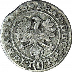 RRR-, Silesia, Three Brothers, 1 krajcar 1655, Brzeg, HYBRYDA! very rare type!