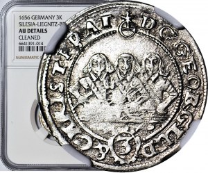 RR, Silesia, Silesia, three brothers, 3 krajcars 1656, Brzeg, b. nice, reverse 180 deg.