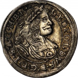 Śląsk, Leopold I, 1 krajcar 1671, Wrocław, ładny