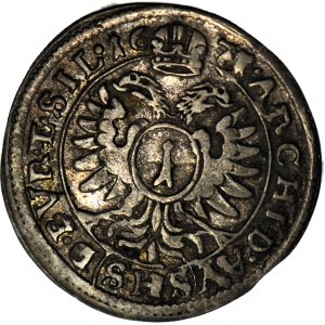 Śląsk, Leopold I, 1 krajcar 1671, Wrocław, ładny