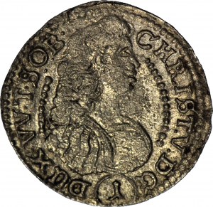 RRR-, Slesia, Chrystian Ulryk, 1 krajcar 1685, Olesnica, annata non censita!!!!