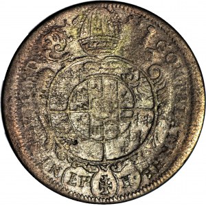 RR-, Śląsk, Franciszek Ludwik, 15 krajcarów 1693, Nysa, ozdobne ornamenty, b. rzadki