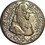 RR-, Śląsk, Franciszek Ludwik, 15 krajcarów 1693, Nysa, ozdobne ornamenty, b. rzadki