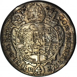 Śląsk, Franciszek Ludwik, 15 krajcarów 1694, Nysa, piękne