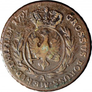 RR-, rozdelenie, Južné Prusko, Trojak 1797 A, Berlín, vzácnejší ročník a mincovňa, VARIABLE