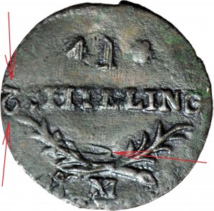 RR-, Wmg 1808-1812, Shelby 1812, destruct, reverse punched to obverse!