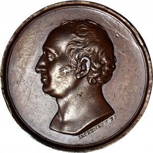 RR-, Posenské veľkovojvodstvo, medaila 1825, 43 mm, Joseph Johann Baptist Andreas von Zerboni di Sposetti