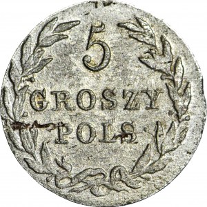 Kingdom of Poland, 5 groszy 1816, beautiful