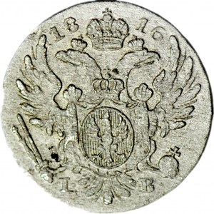 Poľské kráľovstvo, 5 groszy 1816, krásna