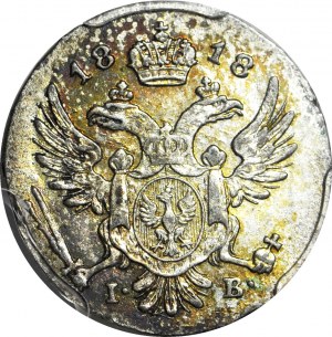 Poľské kráľovstvo, Alexander I., 5 groszy 1818, ideál