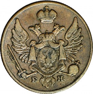 Regno di Polonia, 3 centesimi 1830 FH, bella copia naturale