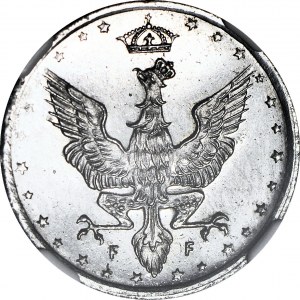 RR-, Regno di Polonia, 20 fenig 1918, LUSTRATO