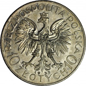 10 Gold 1933, Kopf, geprägt