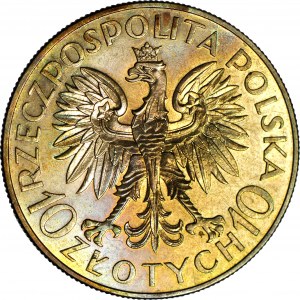 10 zlatých 1933, Sobieski, cca mincovňa