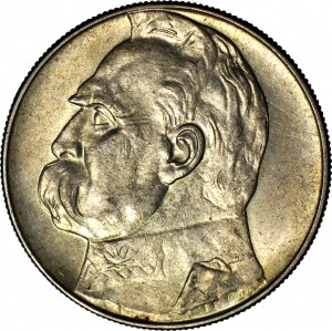 10 zloty 1939, Piłsudski, non oblitéré