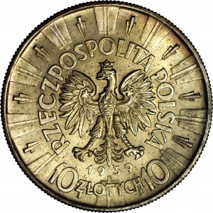 10 gold 1939, Pilsudski, magnificent