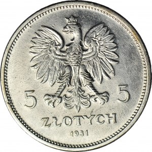 5 złotych 1931, Nike, piękna i rzadka