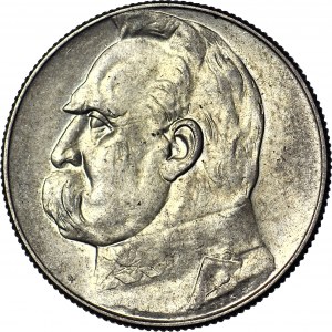 5 zloty 1934, Piłsudski, ufficiale, zecca