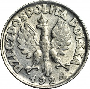 2 Harvester d'oro 1924, lettera H (Birmingham), collo e coda sottili, zecca circa.