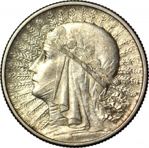 2 oro 1934, Testa, coniato
