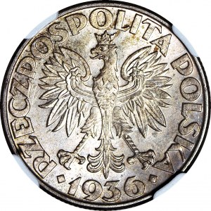 2 zlaté 1936 Plachetnica, mincovňa