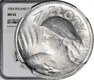 1 złoty 1924, Żniwiarka, róg i pochodnia (Paryż), mennicza