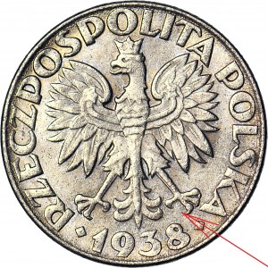 RRR-, 50 groszy 1938 NIKLOWED, 