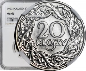 20 groszy 1923, zecca