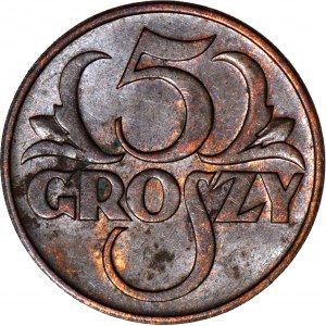 5 groszy 1935, mennicze, wspaniałe